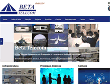 Tablet Screenshot of betatelecom.com.br